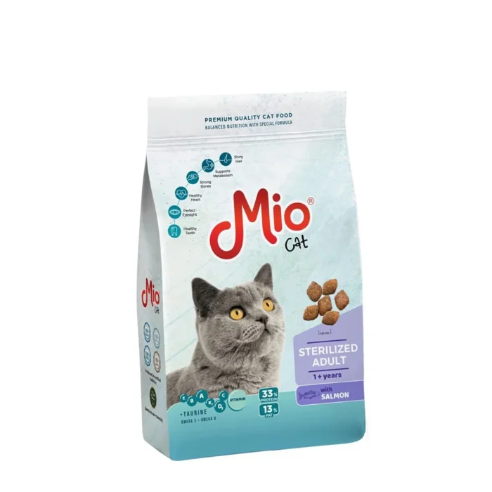 Mio Adult Sterilized with Salmon Dry Food For Cat 1 Kg - Image 1