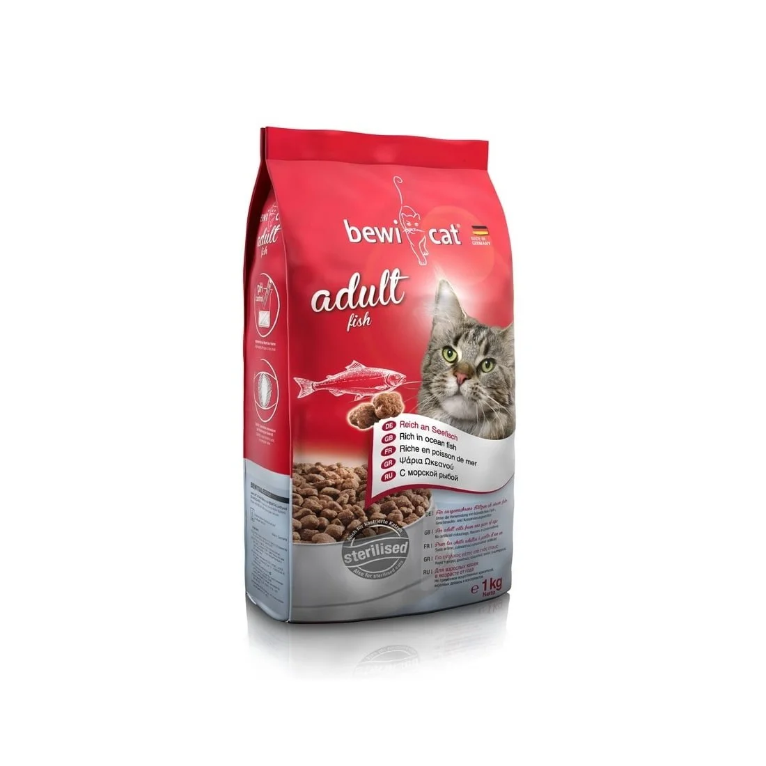 1kg-1.jpg Bewicat Adult Fish 1 kg Sterilised - Urinary Care - Image 1