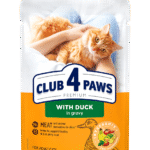CLUB 4 PAWS PREMIUM for adult cats With duck in gravy