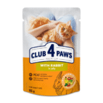 CLUB 4 PAWS PREMIUM for adult cats With rabbit in jelly