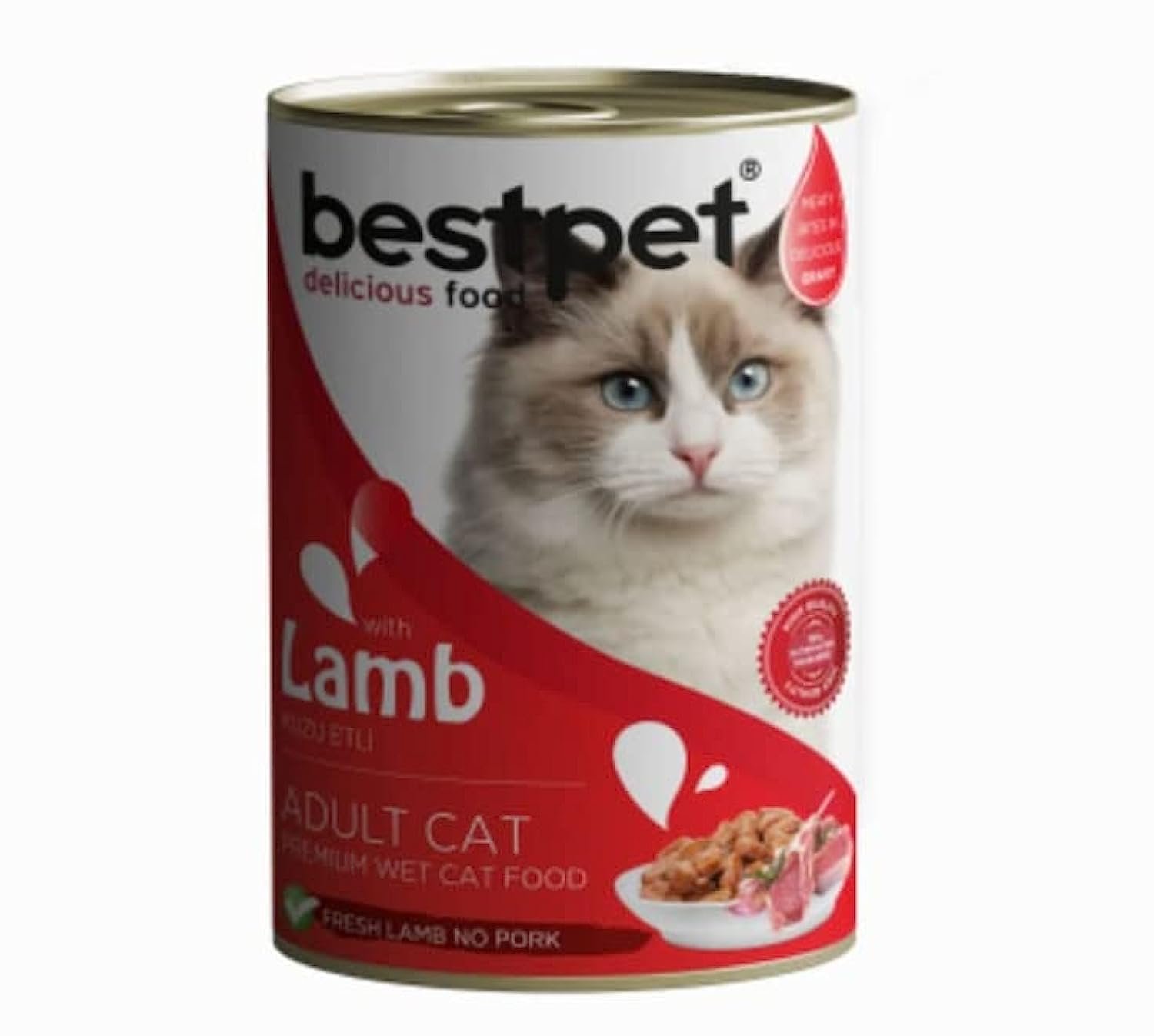 61TVQtUTOGL bestpet Cat with lamb 400g - Image 1