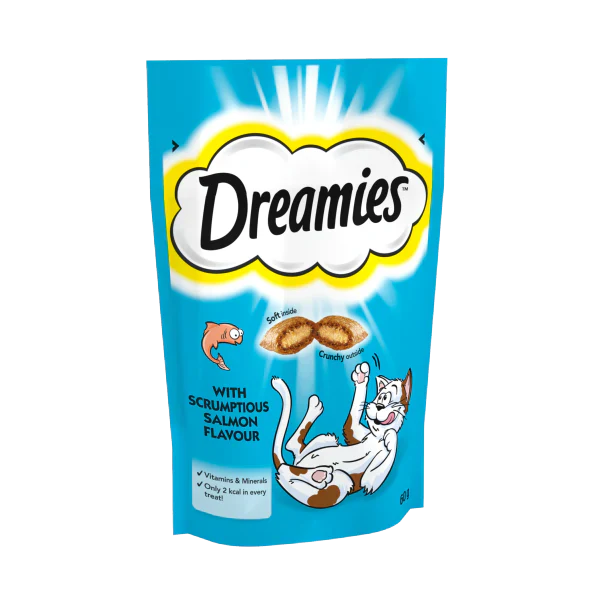 Dreamies_salmon_60g Dreamies Cat Treat With Salmon 60g - Image 1