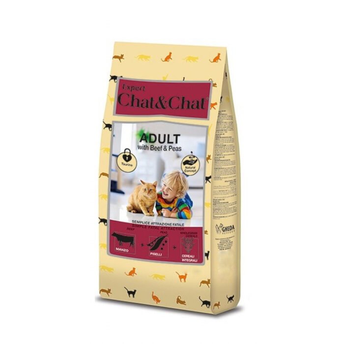 Expert Chat & Chat Adult Cat Food With Beef & Peas 900 g - Image 1