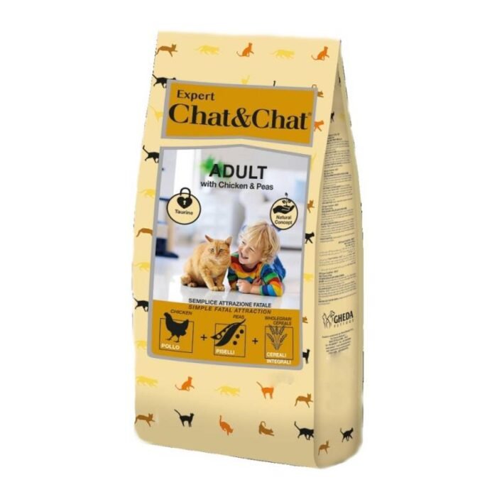 Expert Chat & Chat Adult Cat Food ًWith Chicken & Peas 900 g - Image 1