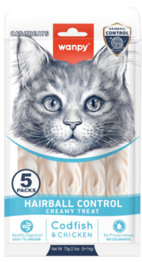 Hairball-Control Wanpy Hairball Control (5)packs - Image 1