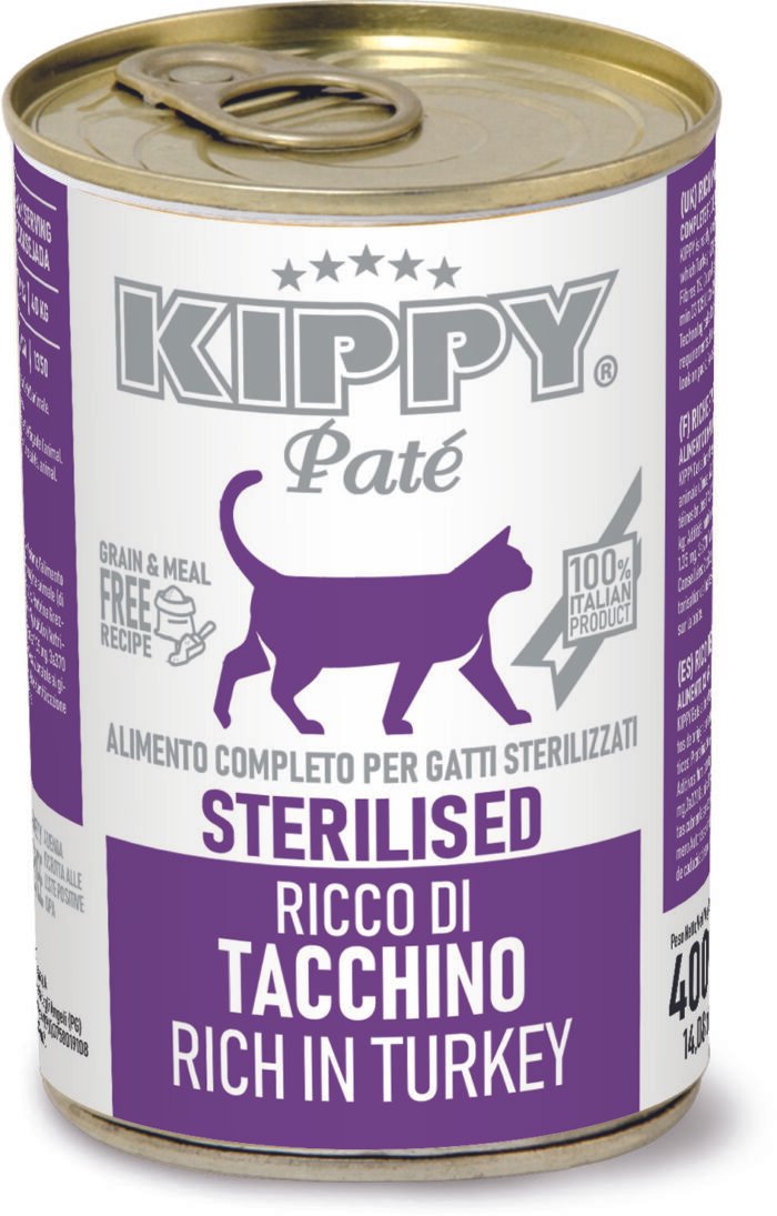 Kippy Pate Sterilised Turkey Adult Cat 400g - Image 1