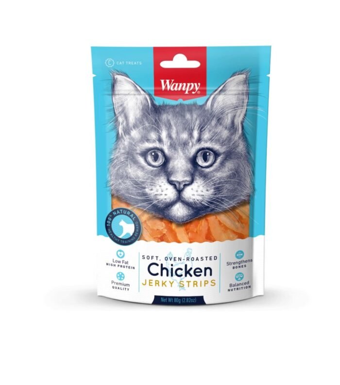 Wanpy Soft Chicken Jerky Strips for Cat - Image 1