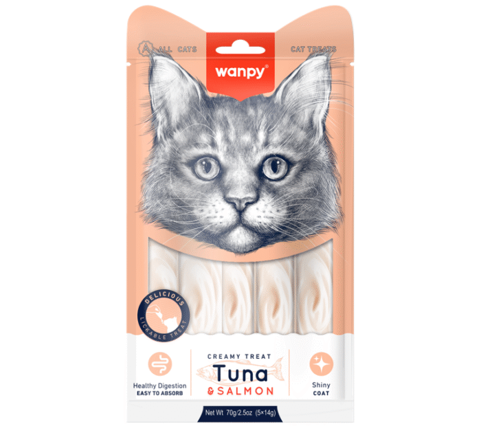 Wanpy Creamy Treat - Tuna & Salmon (5)packs - Image 1