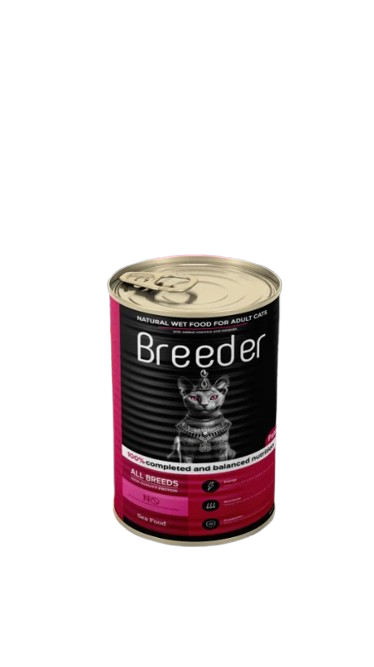 Breeder Wet Food for Cats – Seafood Flavor – 400g