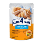 CLUB 4 PAWS PREMIUM for adult cats With salmon in jelly