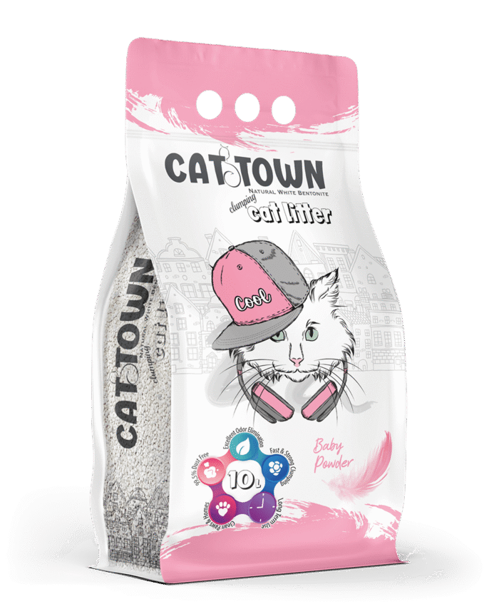 Cat Town Baby Powder Scented 10L - Image 1