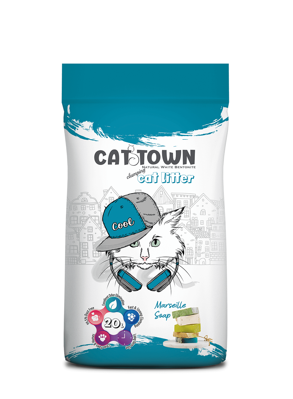 cattown-20lt-marseille-soap Cat Town Marseille Soap Scented 20L - Image 1