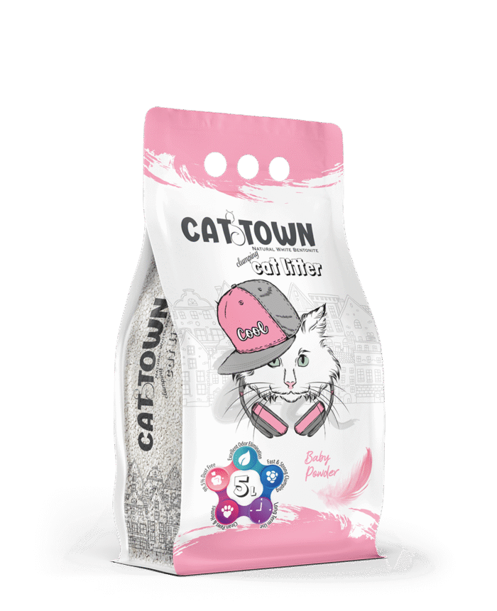 Cat Town Baby Powder Scented 5L - Image 1