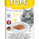 TOMi 85g pouch for sterilised cats – chicken in jelly