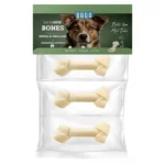 Orgo Rawhide Bones For Dog Dental Oral Care 3 PC M