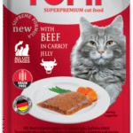 TOMi 100g pouch – beef in carrot jelly