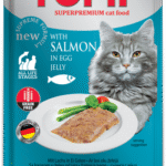 TOMi 100g pouch – salmon in egg jelly