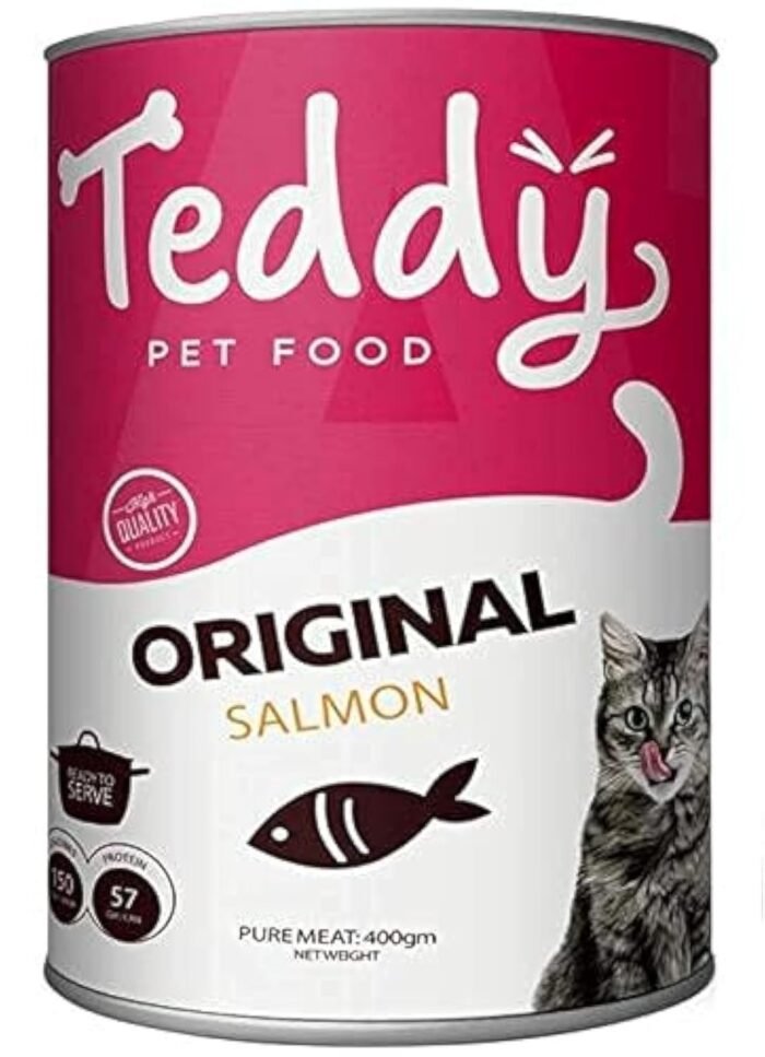 Teddy Wet Food Original With Salmon 400g - Image 1