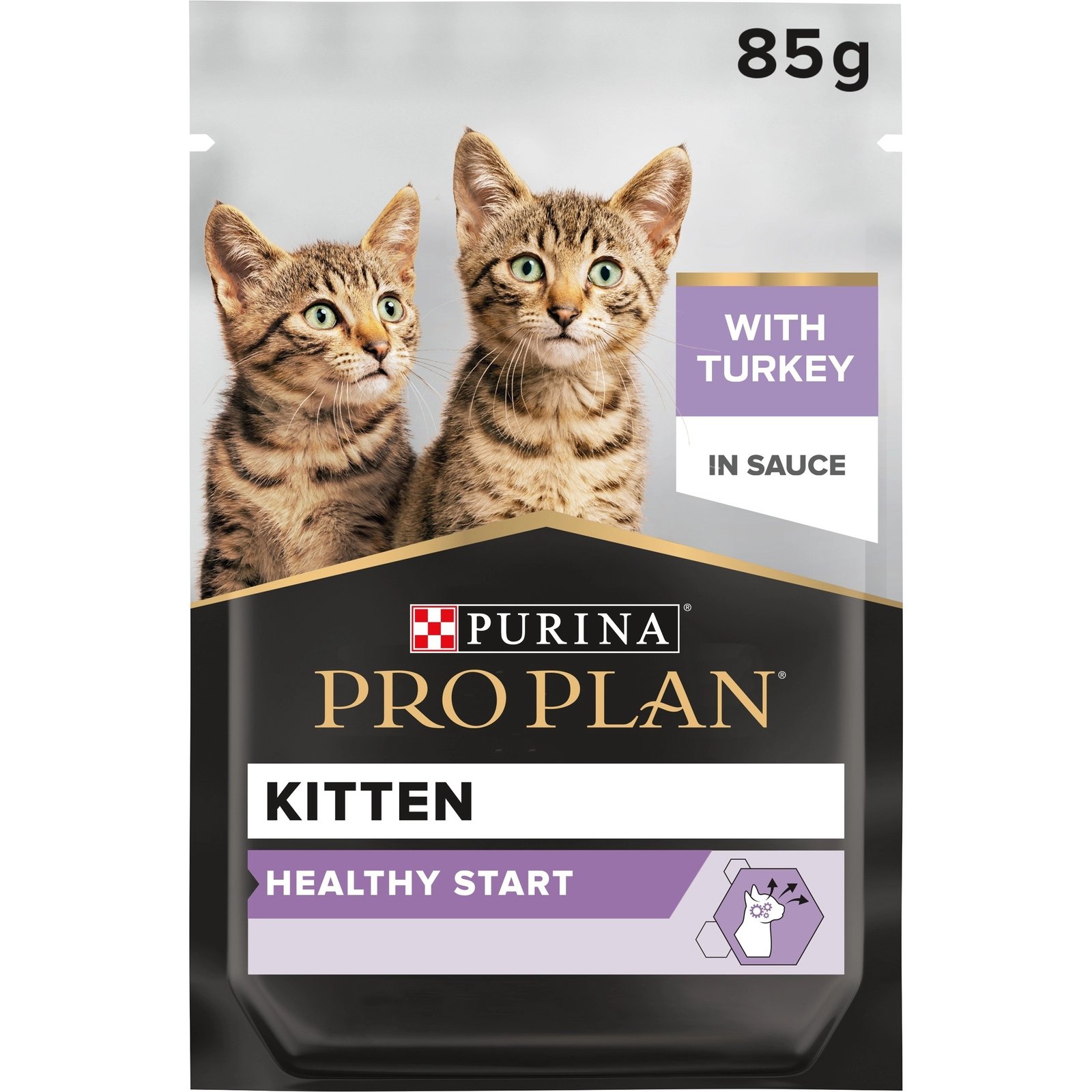 imgi_132_purina_pro_plan_kitten_wet_cat_food_turkey_in_gravy_1 Purina Pro Plan Kitten Wet Cat Food 85g - Image 1