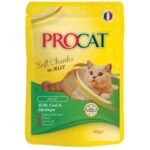Procat Wet Food Cod&Shrimp Jelly Pouch 100g