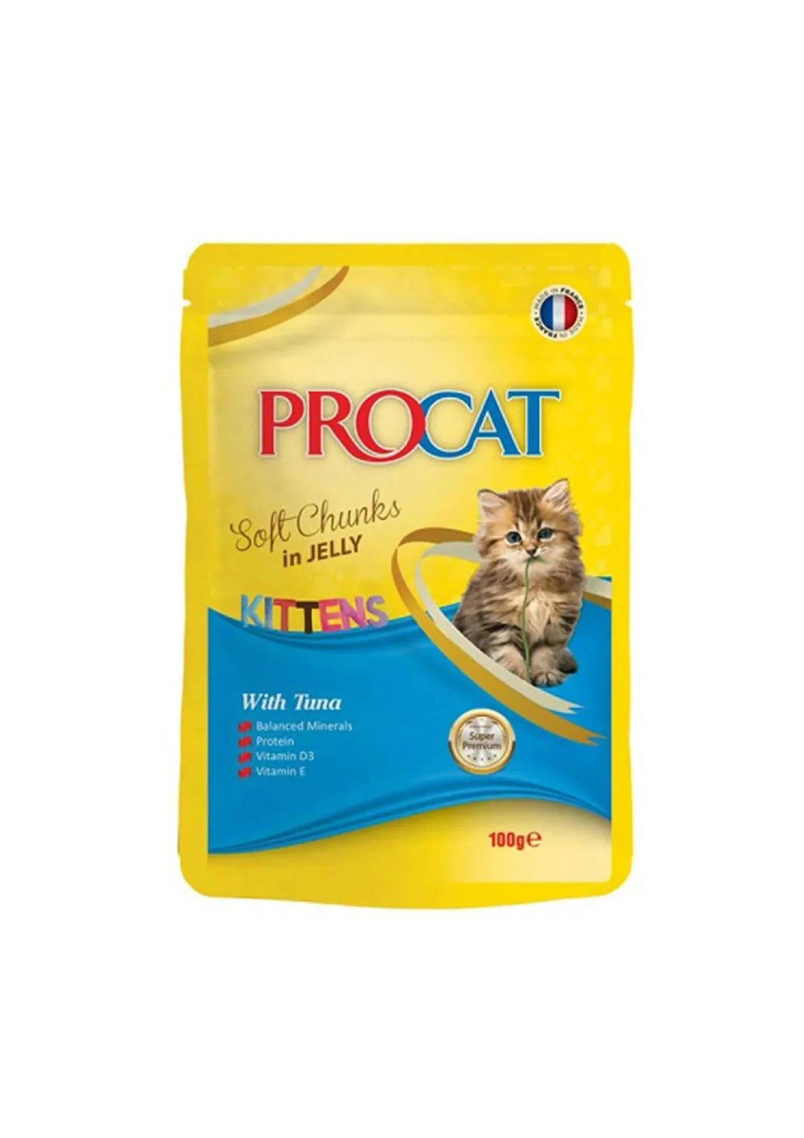 Procat Kitten Wet Food Tuna Jelly Pouch 100g - Image 1
