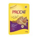 Procat Wet Food Turkey&Liver Gravy Pouch 100g