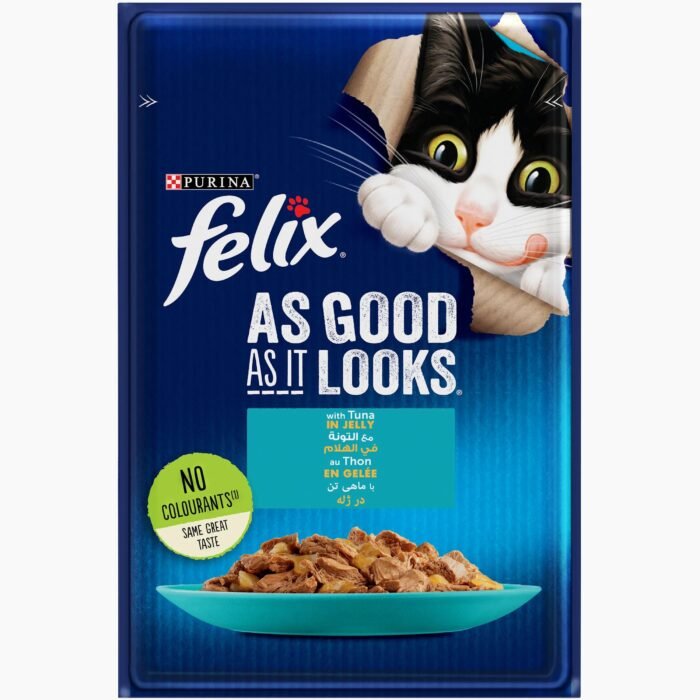 PURINA FELIX As Good as it Looks Tuna Wet Cat Food Pouch 85g - Image 1