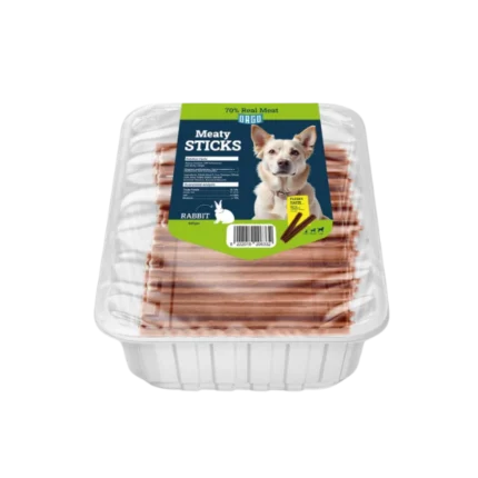 Orgo Rabbit Meaty Sticks - Dog Treats (500g)