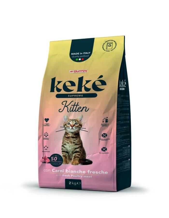 Keke Supreme Kitten Dry Food With Poultry Meat 2Kg - Image 1