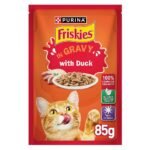 Purina Friskies Duck in Gravy Wet Cat Food Pouch 85g