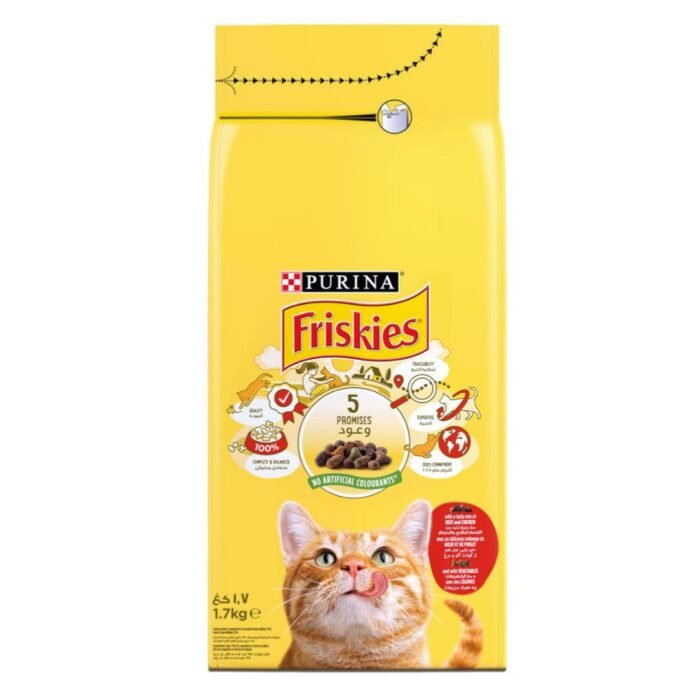Friskies Adult with Beef, Chicken & Vegetables – 1.7kg - Image 1