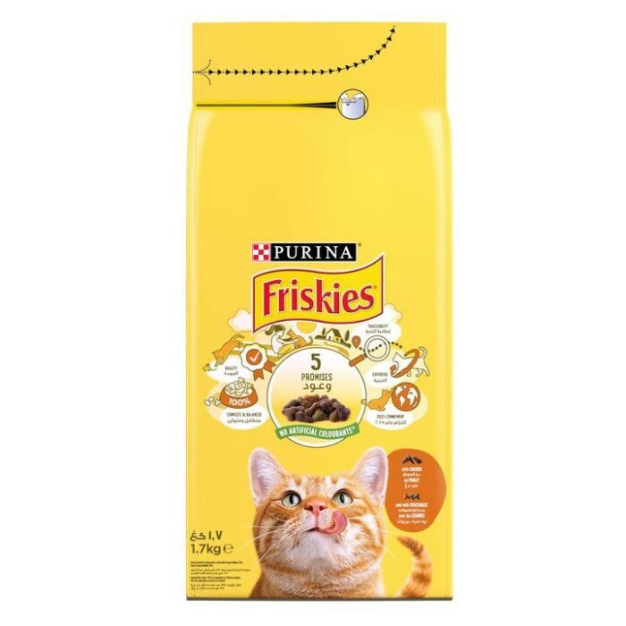 Friskies Adult with Chicken & Vegetables – 1.7kg - Image 1