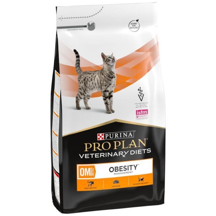 PRO PLAN VETERINARY DIETS OM Obesity Management Dry Cat Food 1.5kg - Image 1
