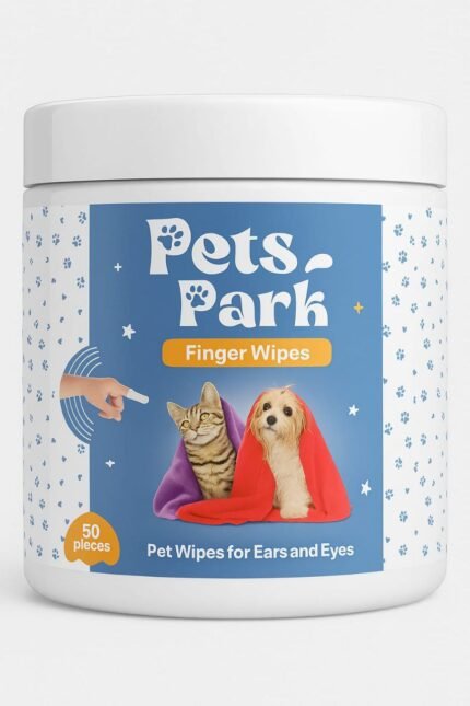 Pets Park Clean Finger Wipes for Ears and Eyes 50pieces