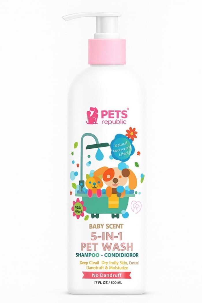 Pets Republic Baby Scent 5-in-1 Pet Wash (Shampoo + Conditioner) - Image 1