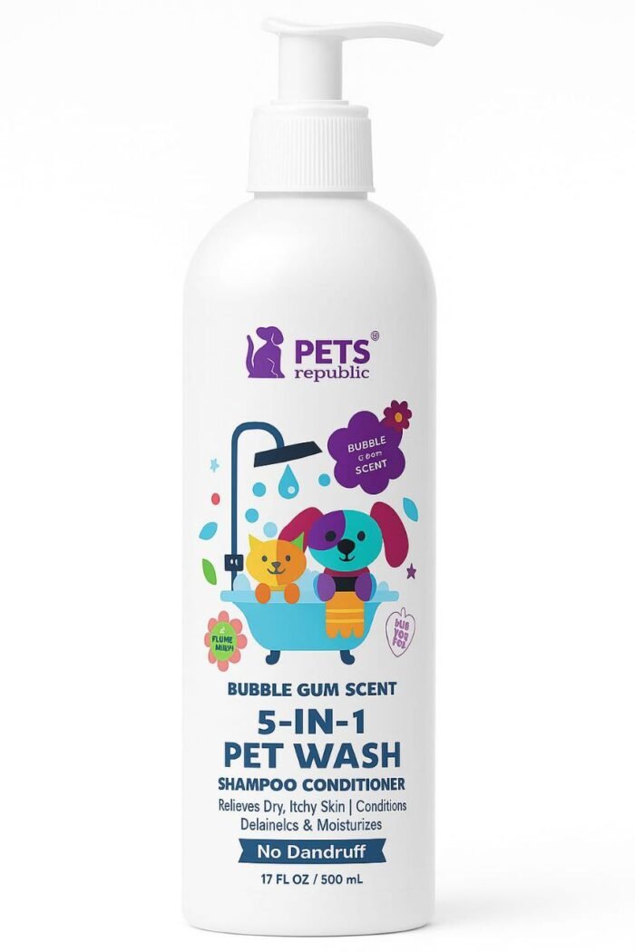 Pets Republic Bubble Gum Scent 5-in-1 Pet Wash (Shampoo + Conditioner) - Image 1