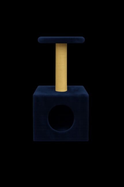 Navy Cat Condo Scratching Post