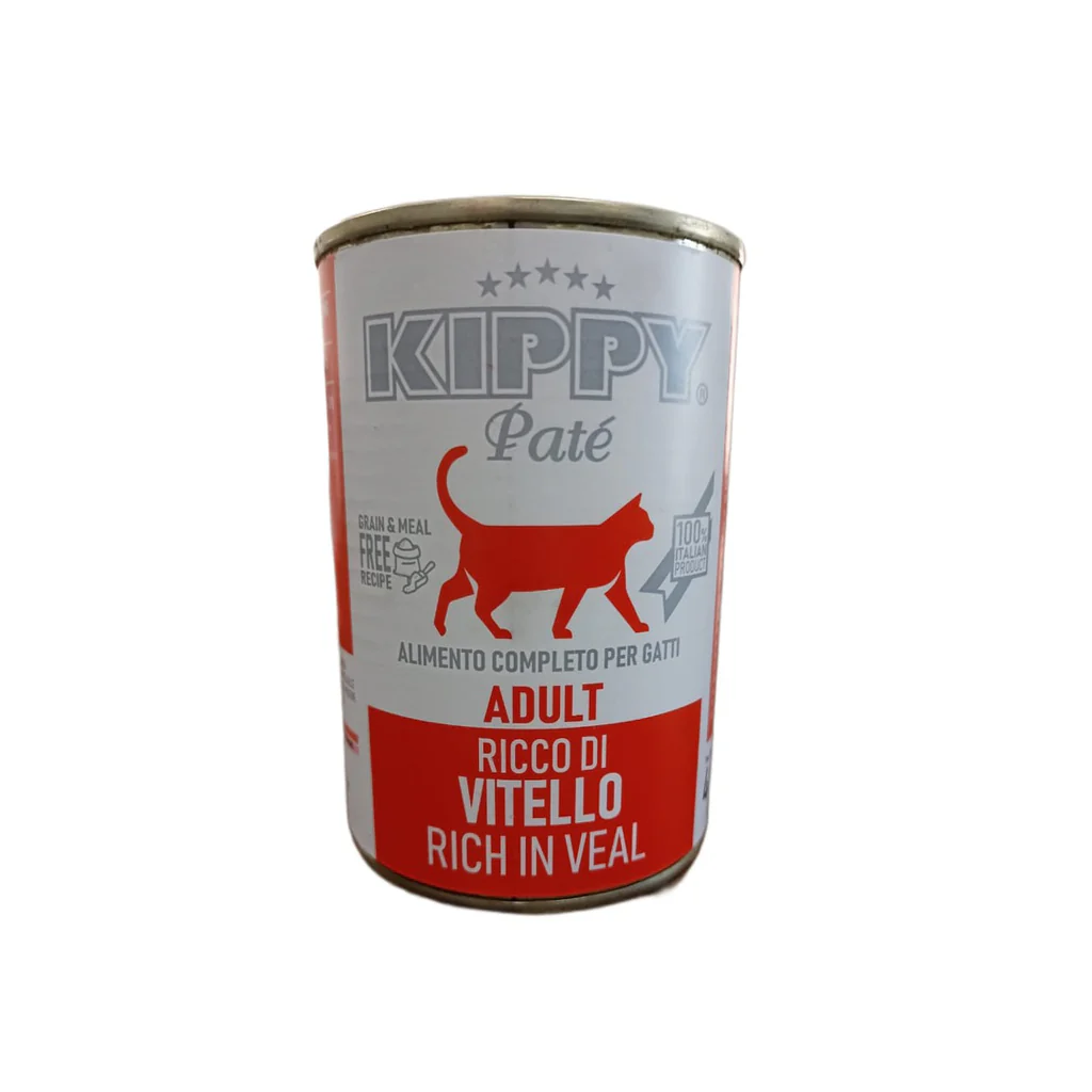 veal Kippy Pate Veal Adult Cat 400g - Image 1