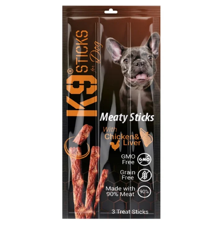 K9 Meaty Sticks Dog Treats with Chicken and Liver 3 pcs - Image 1