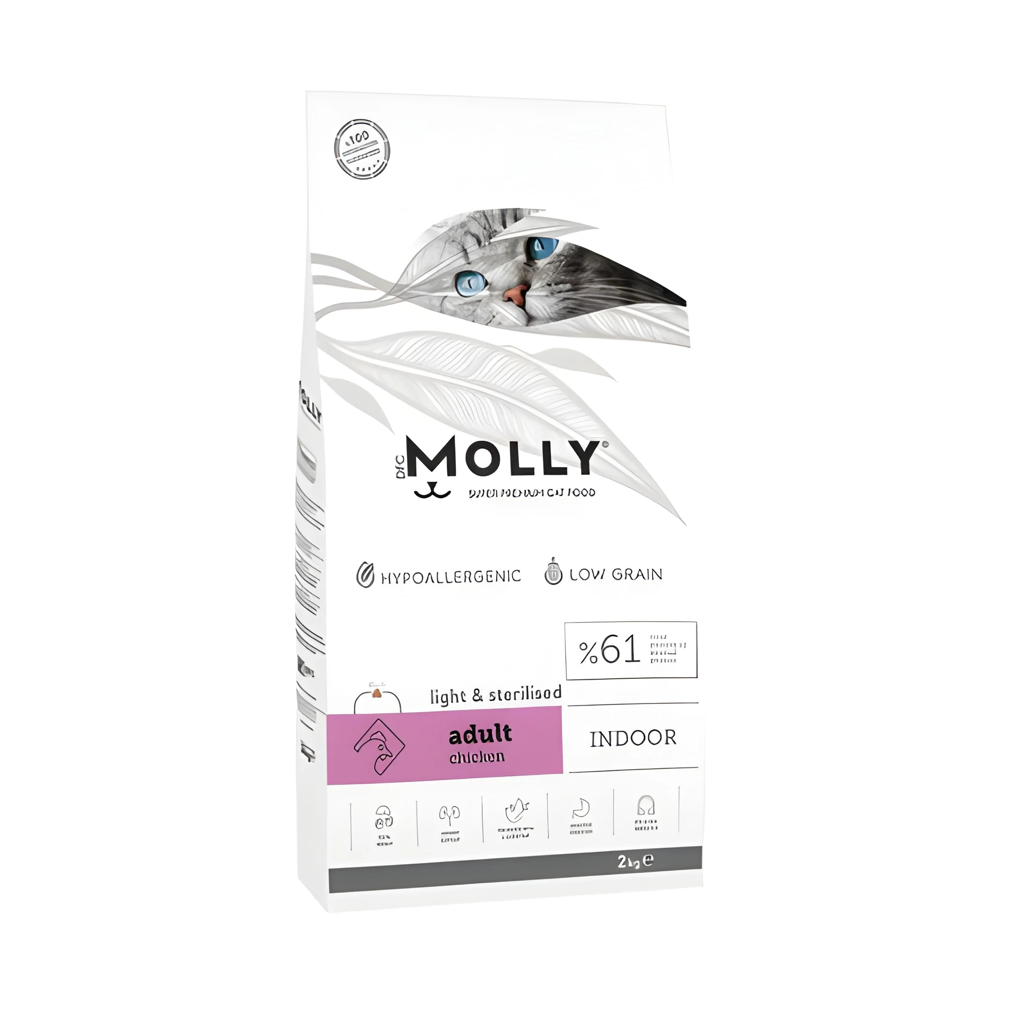 639E516A-467B-41DF-A17D-368BB5541891 MOLLY Indoor – Adult Chicken (2kg) - Image 1