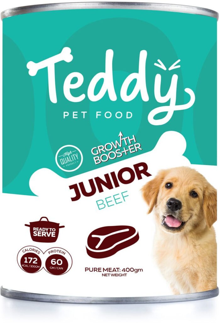 Teddy Junior Dog Wet Food Beef 400 gm - Image 1