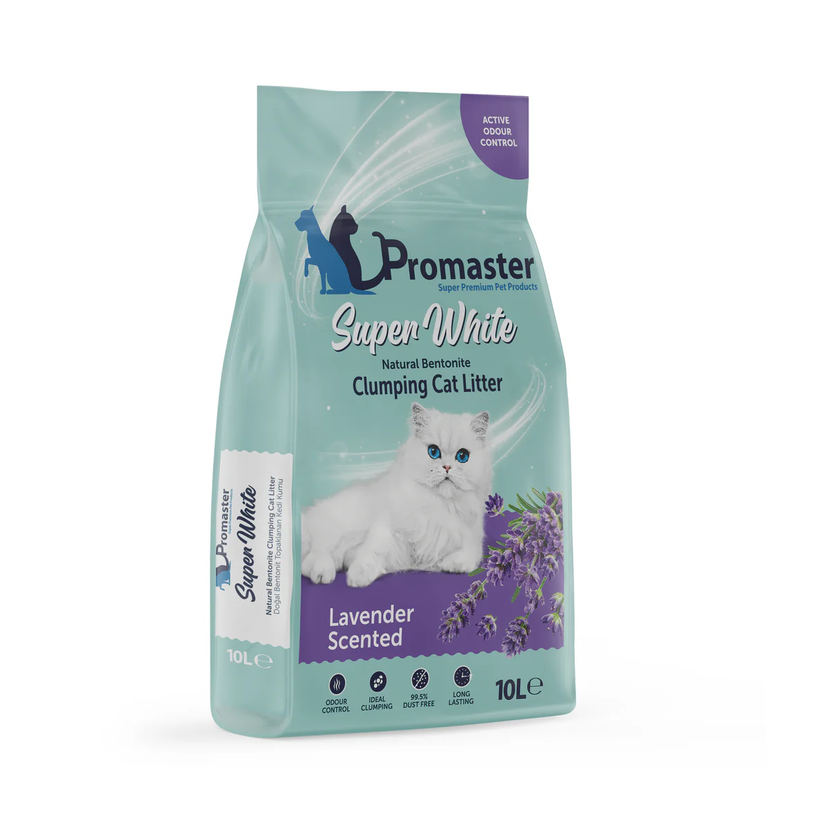 Lavender_10_L Promaster - Lavender Scented Clumping Cat Litter 10L - Image 1