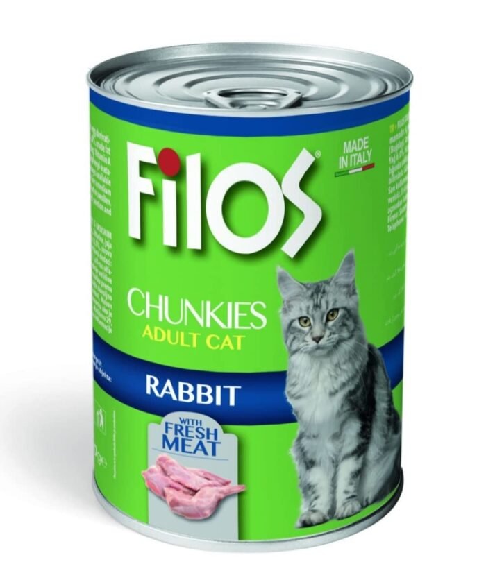 Filos Chunkies Adult Cat – Rabbit - Image 1