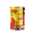 Pro Cat Wet Food for Adult Cats, chunkes in gravy with beef, 415g