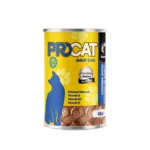 Pro Cat Wet Food for Adult Cats, chunkes in gravy with salmon, 415g