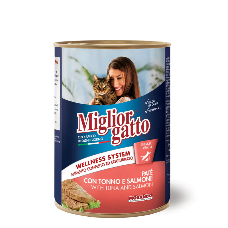 MG_lattina_TS_400 Miglior gatto Cat Paté With Tuna And Salmon 400g - Image 1