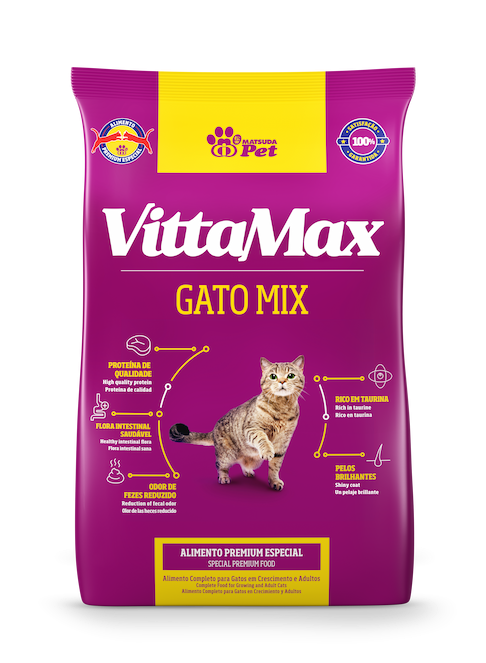vittamax-13 Vitta Max Gato Mix Dry Food for Adult Cats 1kg - Image 1