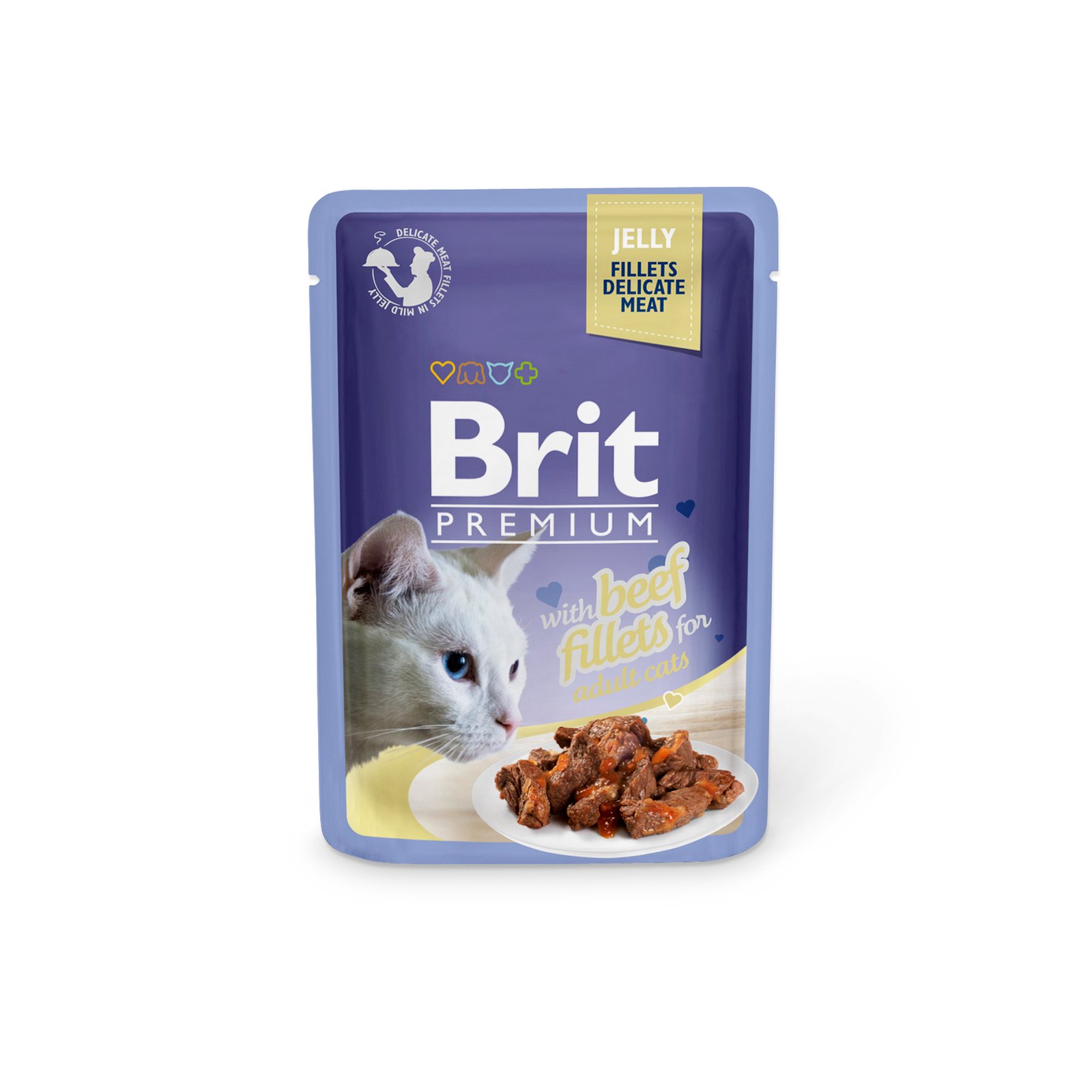 bpc-pouch-beef-fillets-jelly Brit Premium Cat Pouch with Beef Fillets in Jelly for Adult Cats - Image 1