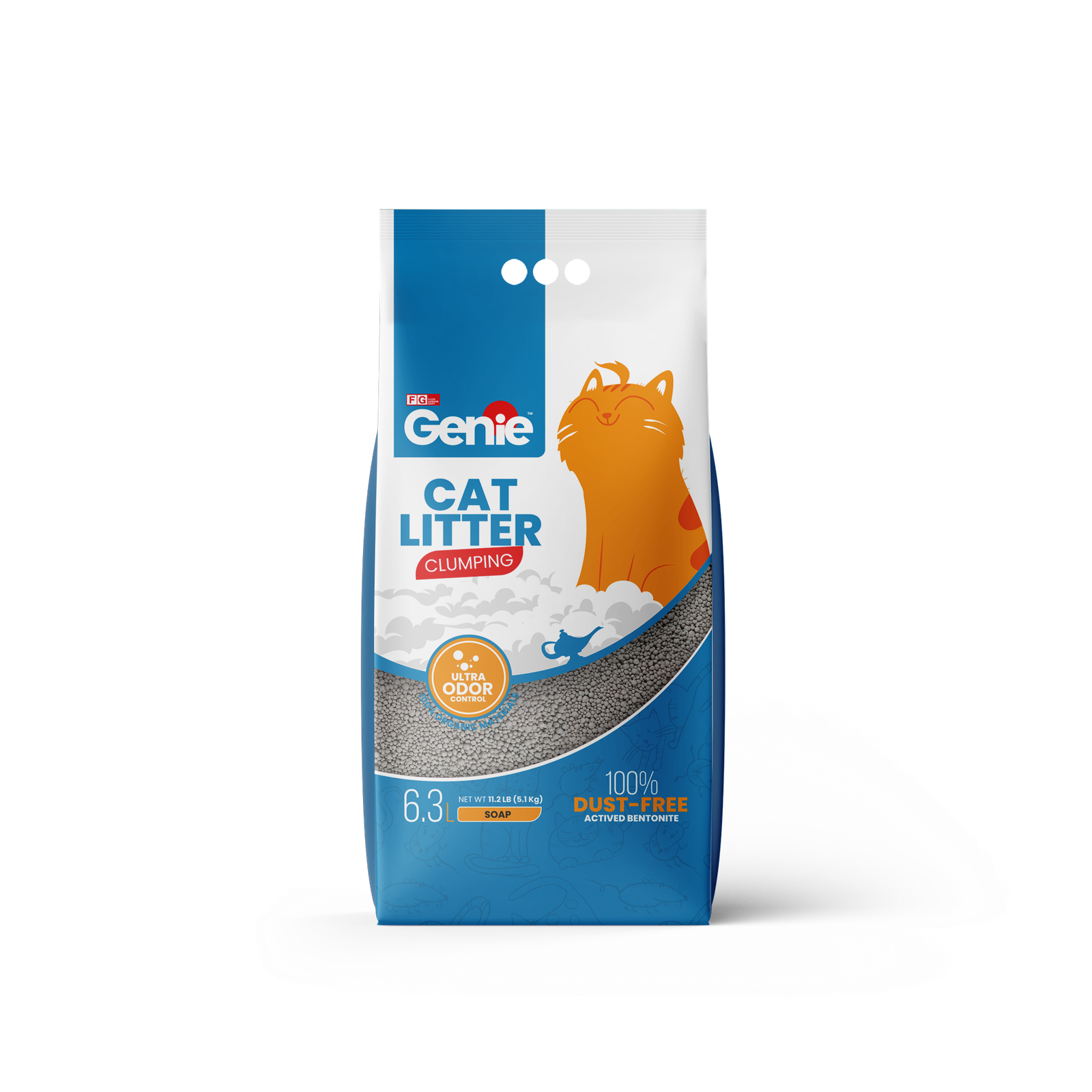 NOONSO1 Genie™ Premium Cat litter – Soap Scented 6.3 L - Image 1