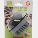 pet bath brush gray